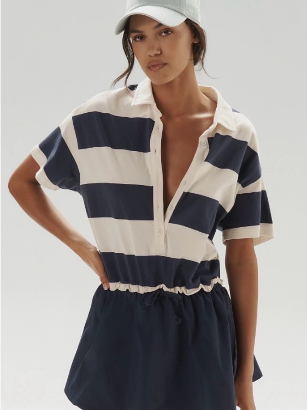 Anthropologie Daily Practice Ember T-Shirt Twofer Mini Dress